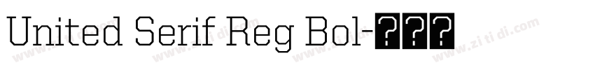 United Serif Reg Bol字体转换